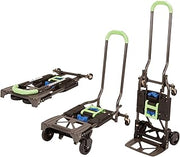 Cosco Shifter Multi-Position Folding Hand Truck and Cart, 300 lb. Weight Capacity, Green, 12222PBG1E