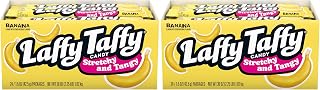 Laffy Taffy Candy, Stretchy & Tangy, Banana Flavor, 1.5 Ounce Bars (Pack of 48)