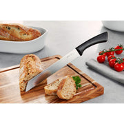 Senso Bread Knife by GEFU – 8.3", Stainless Steel, Black/Silver, Model 13880
