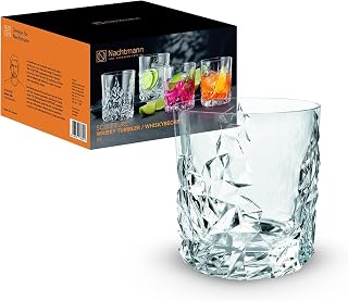 Spiegelau & Nachtmann Sculpture Whisky Mug Set, Glass, 365 Cubic_Centimeters, Clear Crystal