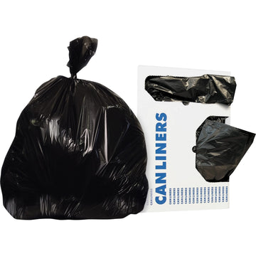 Heritage Repro Linear Low-Density Can Liners by Heritage Products – 60 Gallons, Polyethylene, Black, Pack of 100, Model X7658AK