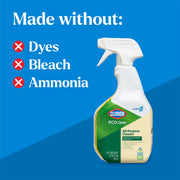 CloroxPro EcoClean All-Purpose Cleaner Spray Bottle – 32 Fl Oz (Pack of 1), Multicolor, Model TU_2250125