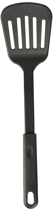 Nylon Slotted Spatula by Winco – 12-3/4", Nylon, Black, Model NC-WS