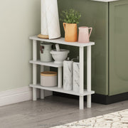 Furinno White/White / 5.71" x 20.87" x 18.35" / Contemporary Bathroom Shelves