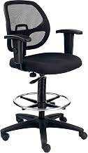 Global Industrial Mesh Back/Fabric Seat Drafting Stool