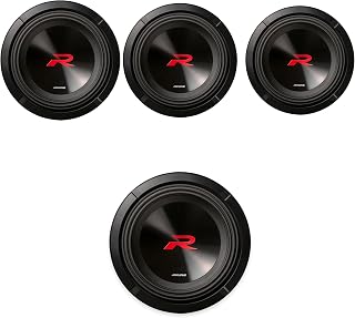 Alpine R2-W10D2 R-Series 10in Dual 2 Ohm Subwoofers 4 Pack