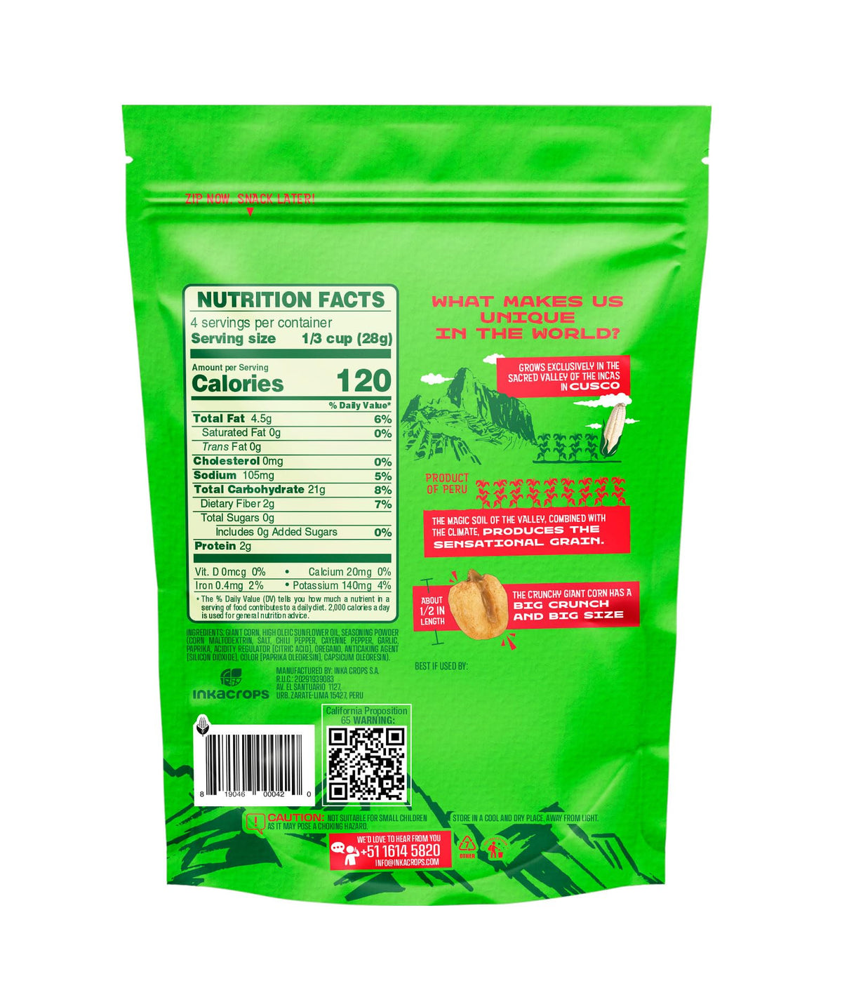 Inka Corn by Inka Crops – 4 Ounce (Pack of 6), No Color, Pack of 6, Model 819046000420