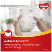 Little Snugglers Baby Diapers by HUGGIES – 52 Count (Pack of 1), Rubber, White