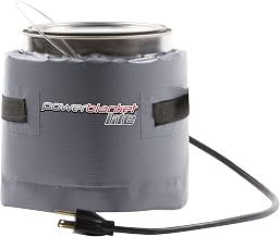 1 Gallon / 4 Liter Pail Heating Blanket by Powerblanket – 26"L x 6"W x 6"H, Charcoal Gray, Model PBL1G