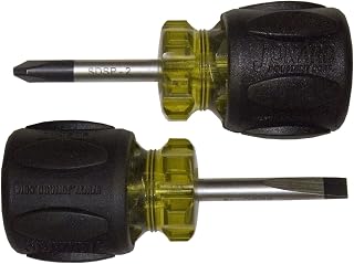 Jonard Tools SDS-142 Stubby Screwdriver with Comfort Grip 2-Piece Set
