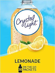 Crystal Light Lemonade Naturally Flavored with other natural flavor Powdered Drink Mix, 120 ct Pack, 4 Boxes of 30 On-the-Go-Packets