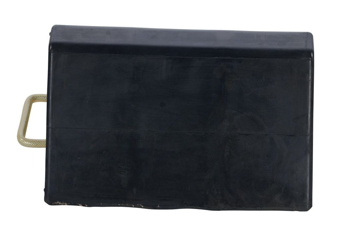 16"W Jumbo Rubber Whl Chock by Vestil – One Size, Blend, Multi, Model RWC-25
