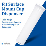 San Jamar White / 1 / 4-10 oz Iced Beverage Dispensers