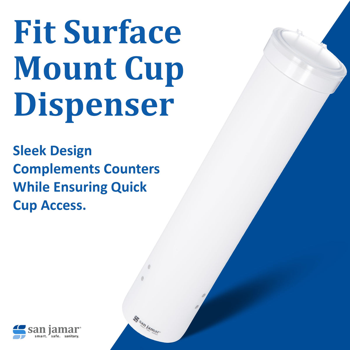 San Jamar White / 1 / 4-10 oz Iced Beverage Dispensers