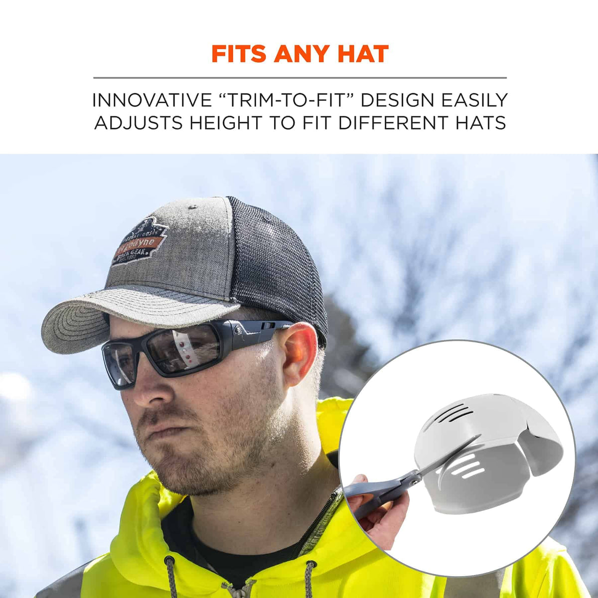 Ergodyne Universal Bump Cap Insert / One Size / Gray Protective Caps