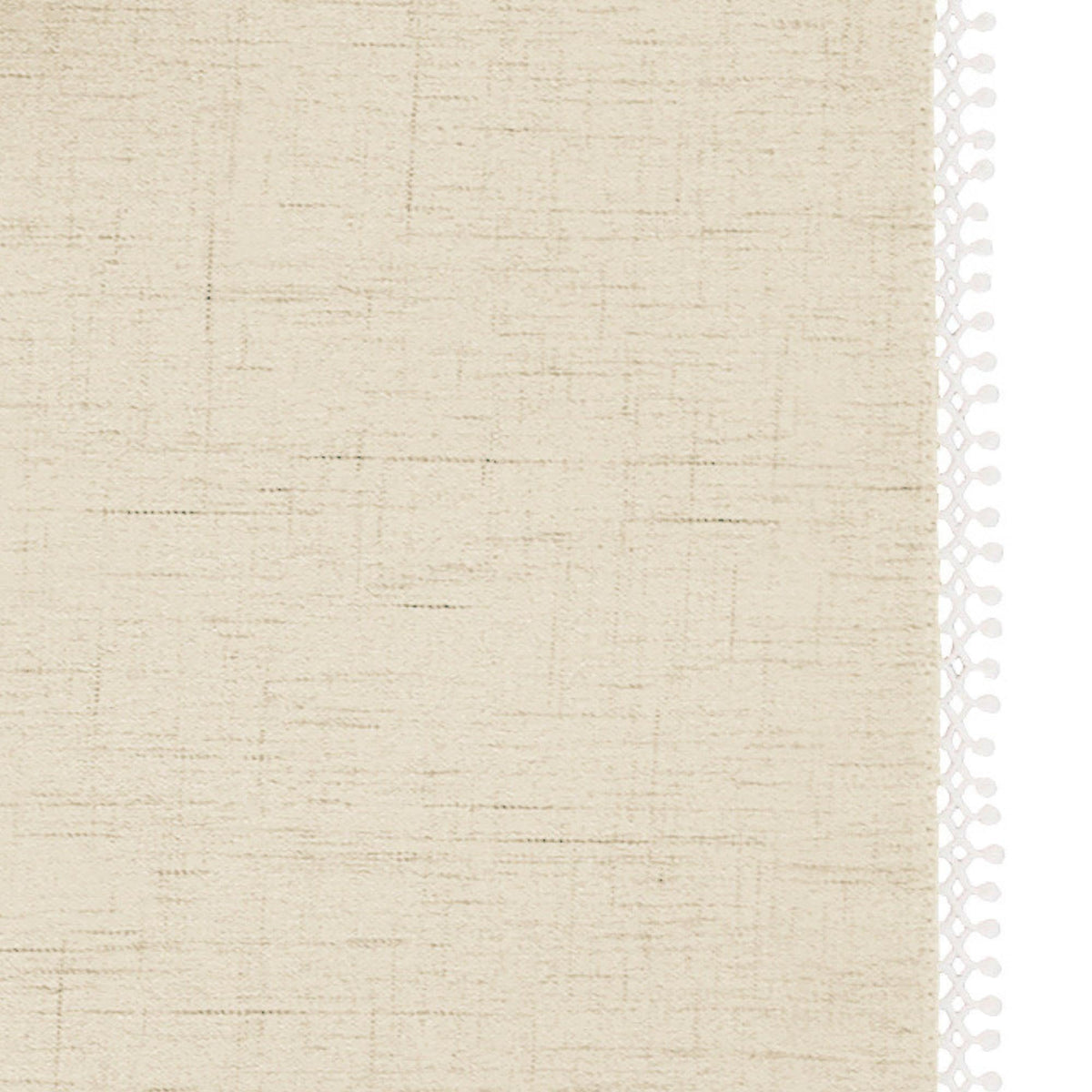 French Perle Solid Rectangle Tablecloth by Lenox – 84" x 60" (Rectangular), Polyester, Natural