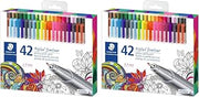STAEDTLER Fineliner triplus 42, 2 Pack | 2 sets of 42 pcs, 84 Count