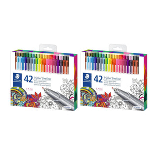 Fineliner triplus by STAEDTLER – 1 Count (Pack of 84), Plastic, Multicolor, Model 334 C42 LU