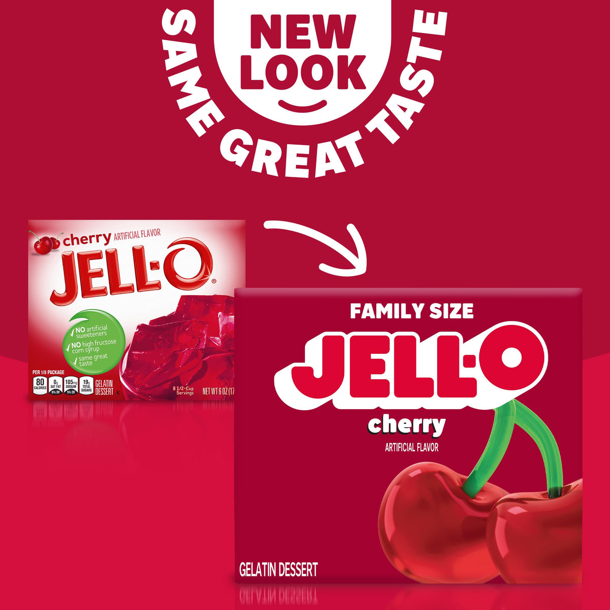 Cherry Gelatin Dessert Mix by Jell-O – 6 Ounce (Pack of 3), Red, Pack of 3, Model 4300020053