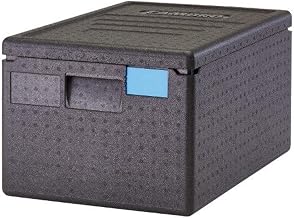Cambro Cam GoBox Top-Loader Food Pan Carrier, Black | Maintain Safe Hot or Cold Temp for at least 4 hours, Lightweight, Ideal for Transportation & Catering, 23.6" x 15.7" x 12.4"