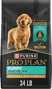 Purina Pro Plan High Protein Puppy Food, Shredded Chicken & Rice, 34 lb Bag