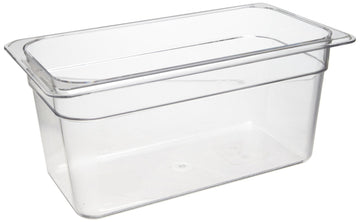 Cambro 36CW 5.6 qt Capacity – 12-3/4" Length x 6-15/16" Width x 6" Depth, Camwear Clear Polycarbonate Third Size Food Pan