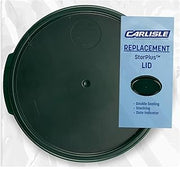 Carlisle FoodService Products Storplus Round Food Storage Container Lid with Stackable Design for Catering, Buffests, Restaurants, Polycarbonate, 2-4 Quarts, Forest Green