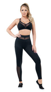 Power Legging (Large) Black by Starline – Large, Polyester, Black, Model SA7005