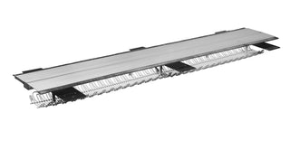 Wire Management Hanging Trough for Benching Stations by Regency – 72-inch, Metal, Silver, Model CMBT72