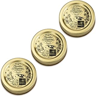 Bormioli Rocco Quattro Stagioni Extra Lids - Gold, Set of 3