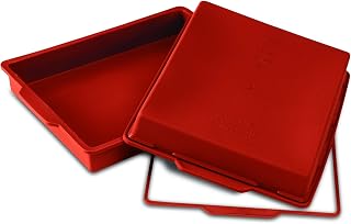 Silikomart SFT300 Rectangular Silicone Cake Mould, Non-Stick, Pack of 1 Cake Mould with Safe Ring, 280 x 220 mm, h 40 mm, Volume 2,25 l, Made in Italy