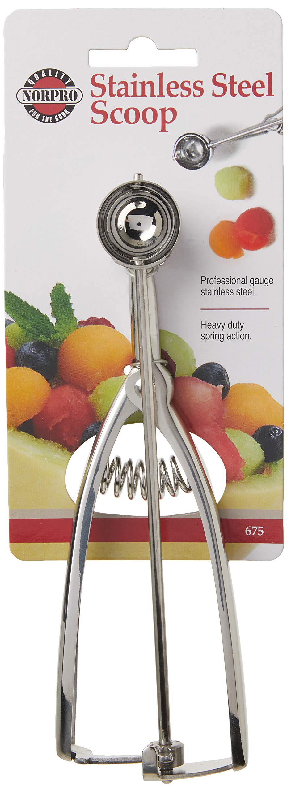 Norpro 1 / 25MM (.5 Tablespoon) / Steel Ice Cream Scoops
