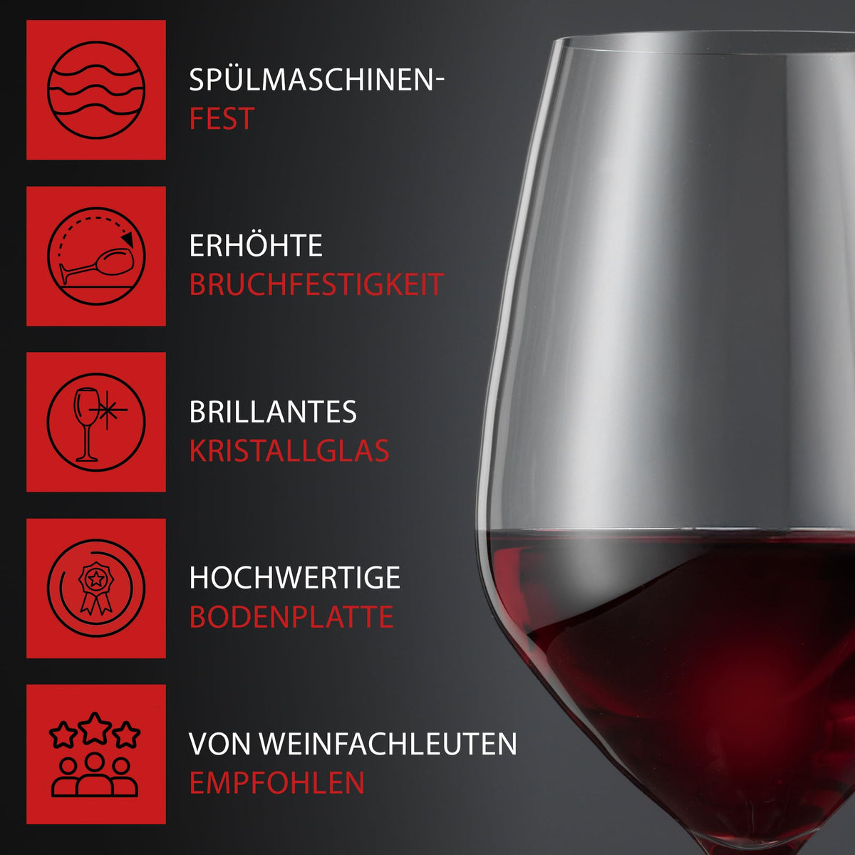 Box of 6 glasses Expert by Spiegelau – 8.8 Ounces, 260 milliliters, Glass, White, Model 4630181