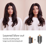 Airwrap Multi-Styler Complete Long Diffuse for Curly and Coily Hair by Dyson – 9 Piece Set, Aluminum, Complete Diffuse for Curly to Coily Hair - Nickel / Copper, Model 453646-01