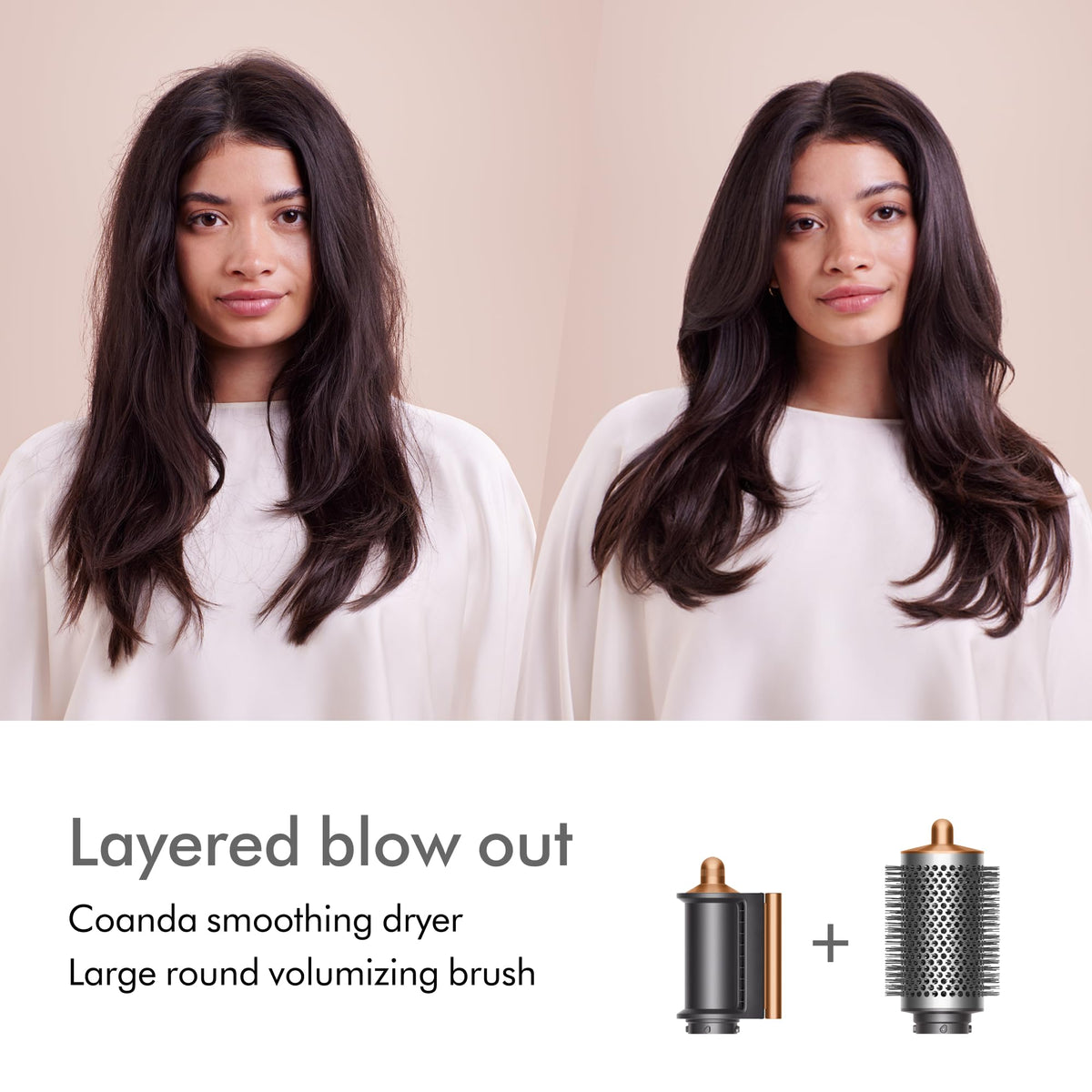 Airwrap Multi-Styler Complete Long Diffuse for Curly and Coily Hair by Dyson – 9 Piece Set, Aluminum, Complete Diffuse for Curly to Coily Hair - Nickel / Copper, Model 453646-01