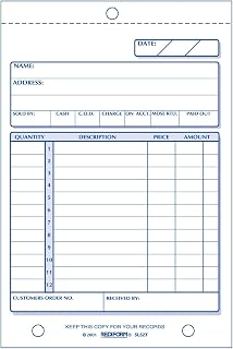 Rediform Sales Order Book, Carbonless, 2 Part, 4.25" x 6.375", 50 Forms (5L527)