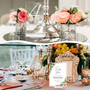 Blulu Acrylic Place Card Holders, 2 Inch Clear Stands with 3mm Slot, Set of 60