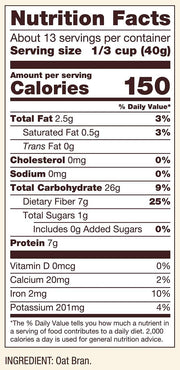 Cereal Oat Bran by Bob's Red Mill – 18 Ounce (Pack of 3), Pack of 3, Model sample_sku_77797