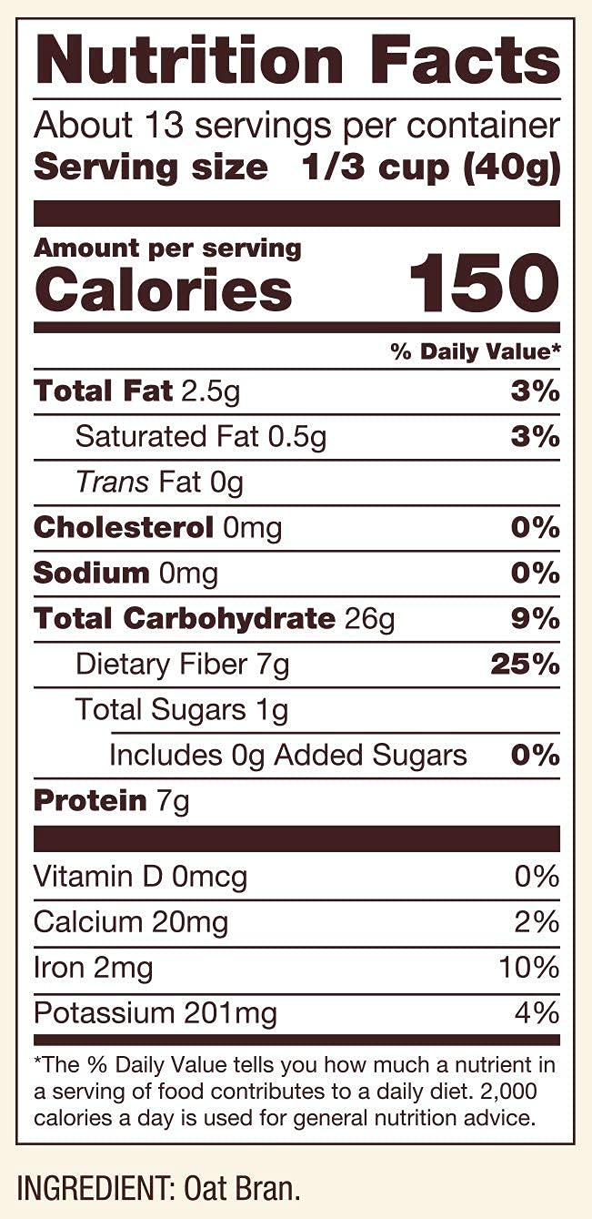 Bob's Red Mill 18 Ounce (Pack of 3) / 3 Oat Bran