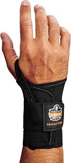 Ergodyne 70004 ProFlex 4000 Single Strap Wrist Support, Black - Medium, Right Hand
