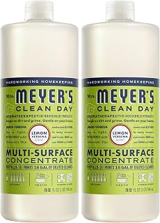 Mrs. MEYER'S CLEAN DAY Multi-Surface Concentrate Bottle, Lemon Verbena Scent, 32 Fl oz (Pack of 2)