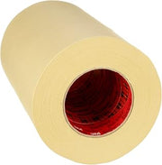 3M High Performance Masking Tape 2693, Heavy Duty, Clean Removal, Tan Color, 7.9 mil, 216 mm x 55 m, 4/Case