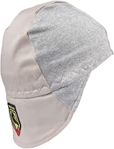 Black Stallion AH1630-GS FR Cotton Welding Cap with Hidden Bill Extension, Gray/Stone Khaki, Medium