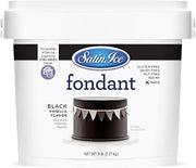 Satin Ice Fondant for Cake Decorating, Black (5 Pound)
