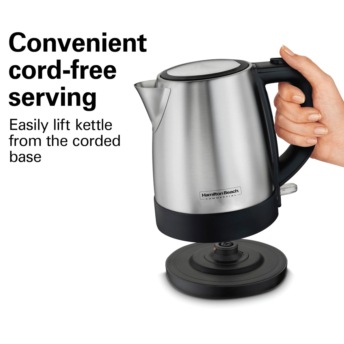 Hamilton Beach Commercial 1.1 Quarts / Silver / 1.0 liters Electric Kettles