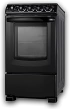 Summit 20” Electric Smooth Top Range, Large 2.3 cu.ft Oven, ADA Complaint, Black- REX2051BRT