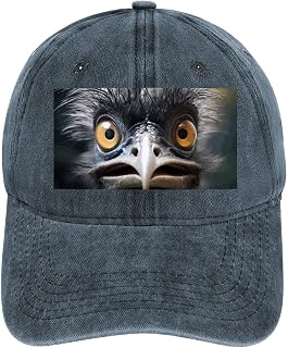Baseball Cap Cowboy Dad Hat for Men Women Baseball Hat Emu Golf Dad Cap