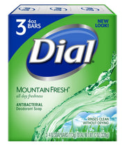 Antibacterial Bar Soap by Dial – 12 Ounce (Pack of 1), Model Dial Mountain Fresh 3 Bar (1PK)