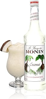 Monin Coconut Syrup for Drinks - Gluten Free - 750 ml / 25.4 fl oz