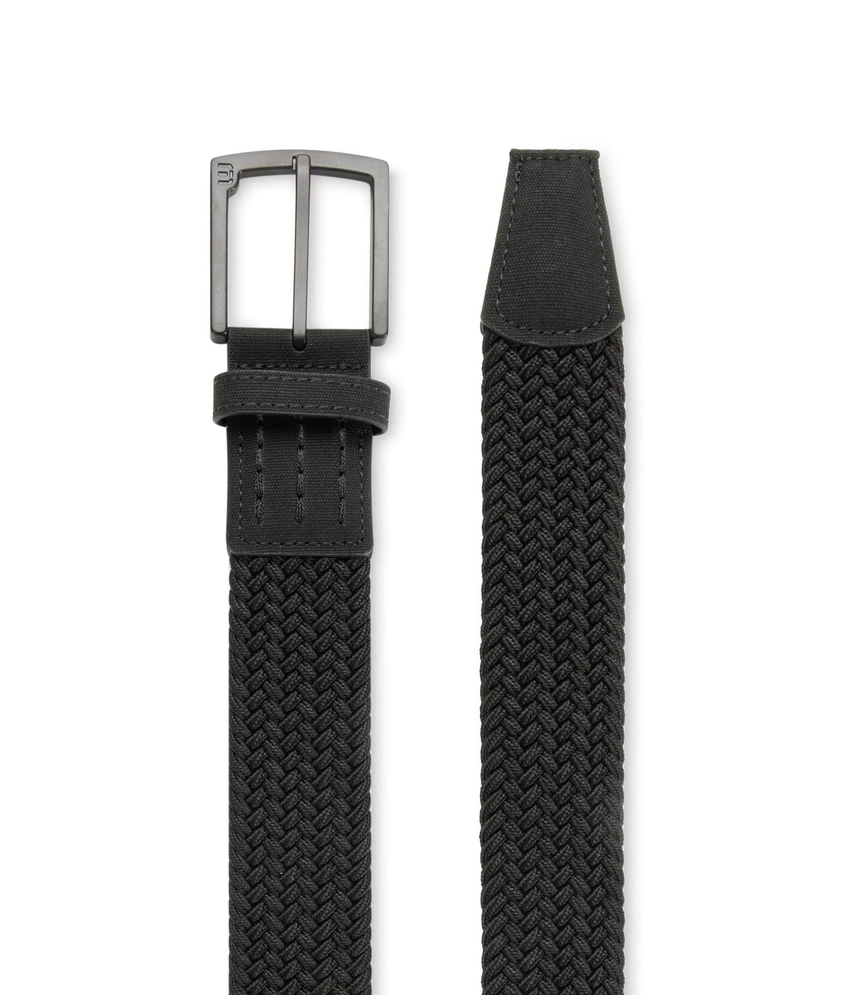 Voodoo 2.0 Belt by TravisMathew – LG (33-38), Cotton Blend, Black, Model 1MAA252